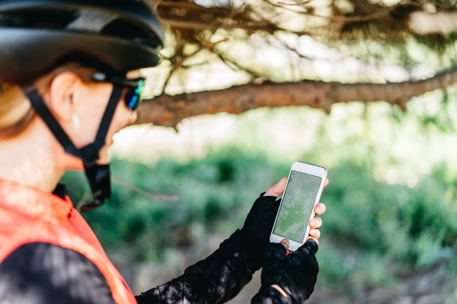 gps-jälki reiteistä jälkikartalle visualisointi